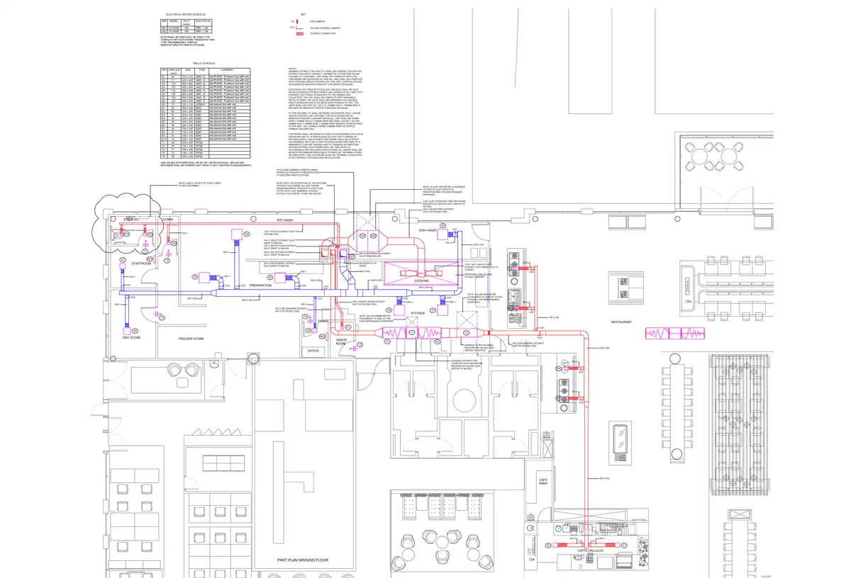 layout duct plan