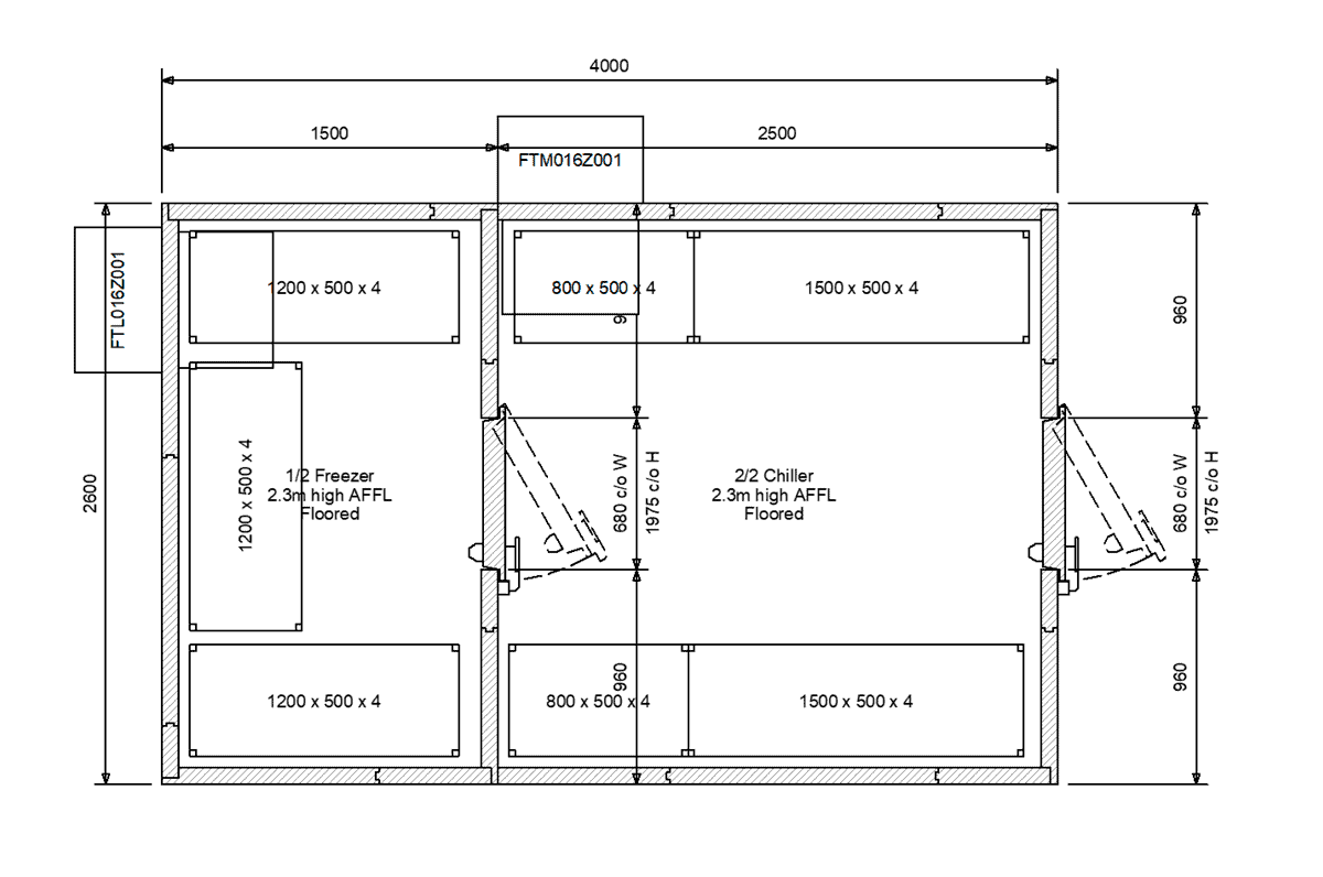 Stonebridge Nursing Home Chiller Room Layout