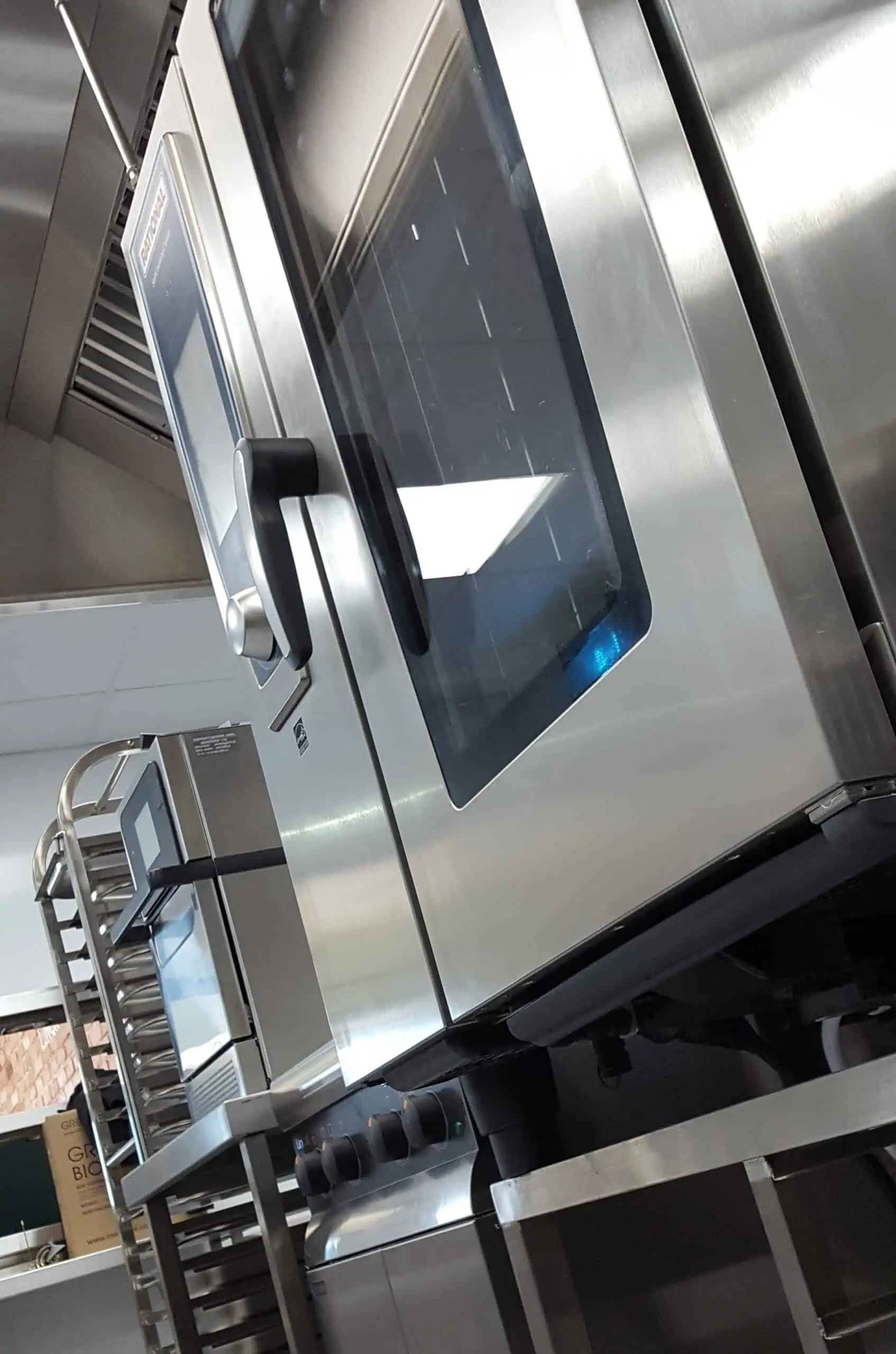 Low angle shot of convection oven supplied by Abraxas,